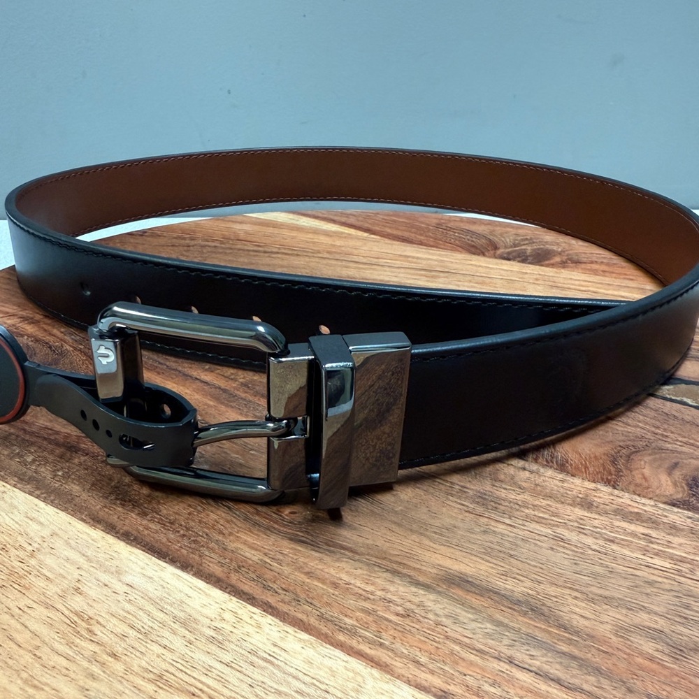 True Religion Black and Brown Men's Belt sz 36